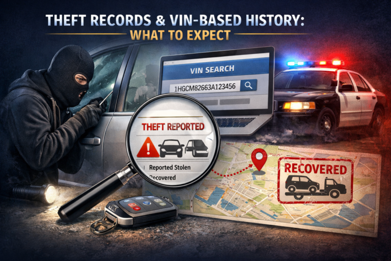 Theft Records and VIN-Based History: What to Expect